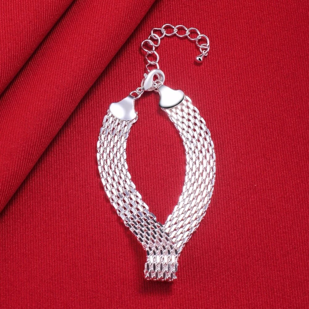 Geluksarmband Zilveren Gevlochten Armband Uniek Design