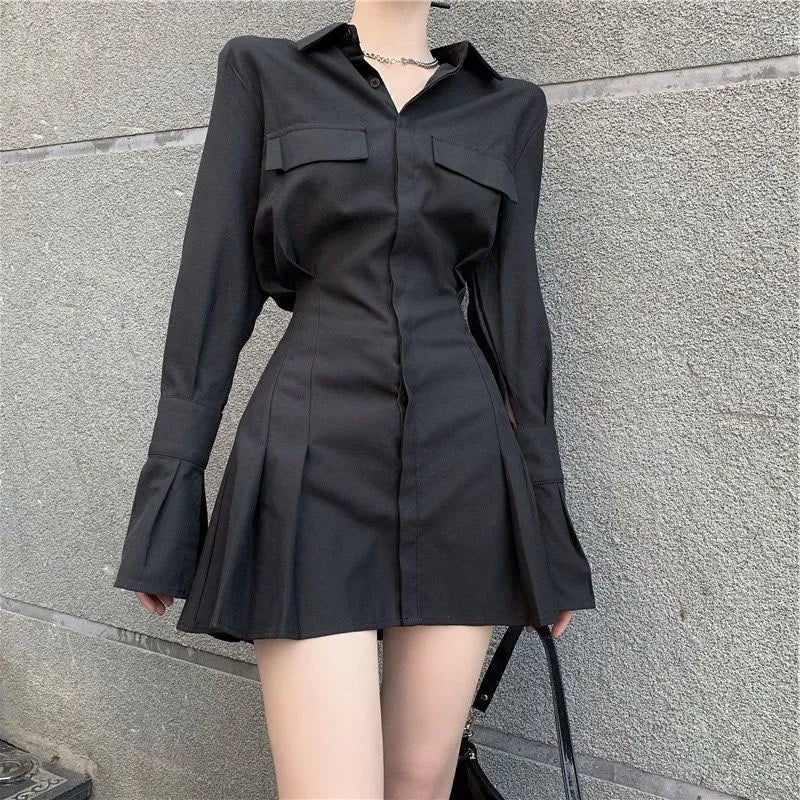 Klassieke Jurk Met Lange Mouwen Elegante Zomerjurk
