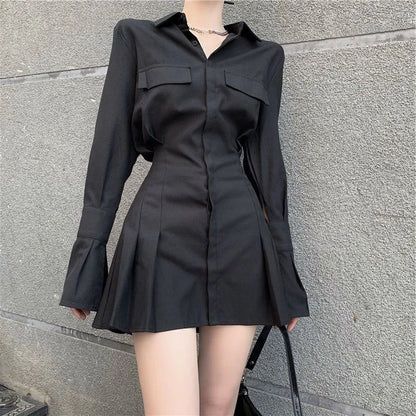 Klassieke Jurk Met Lange Mouwen Elegante Zomerjurk