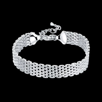 Geluksarmband Zilveren Gevlochten Armband Uniek Design