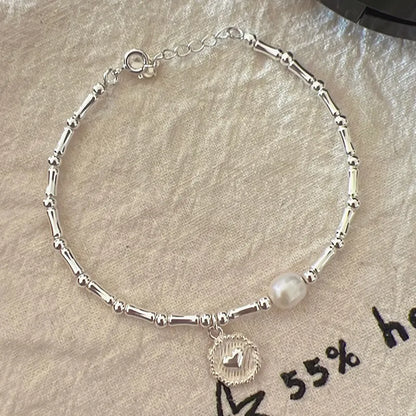 Zilveren Armband met Bamboe Knoopjes Uniek Design