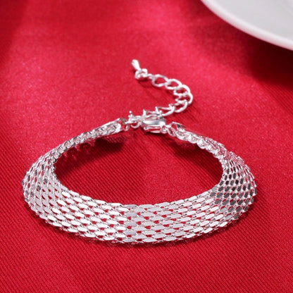 Geluksarmband Zilveren Gevlochten Armband Uniek Design