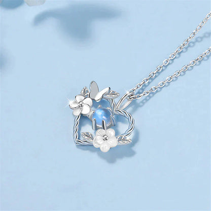 Hartvormige Ketting Zilver Gemaakt voor Vrouw