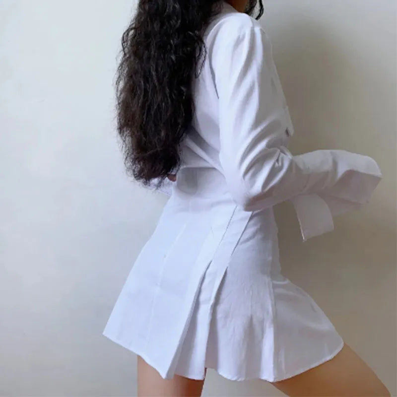 Klassieke Jurk Met Lange Mouwen Elegante Zomerjurk