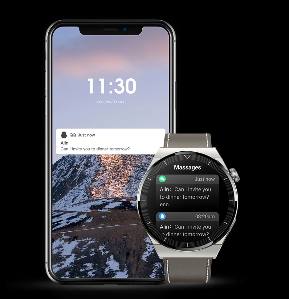 Smartwatch Met Hartslagmeter en Stijlvol Design