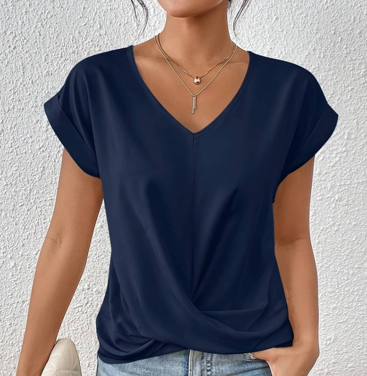 Melanie | Top elegante e comodo con scollo a V