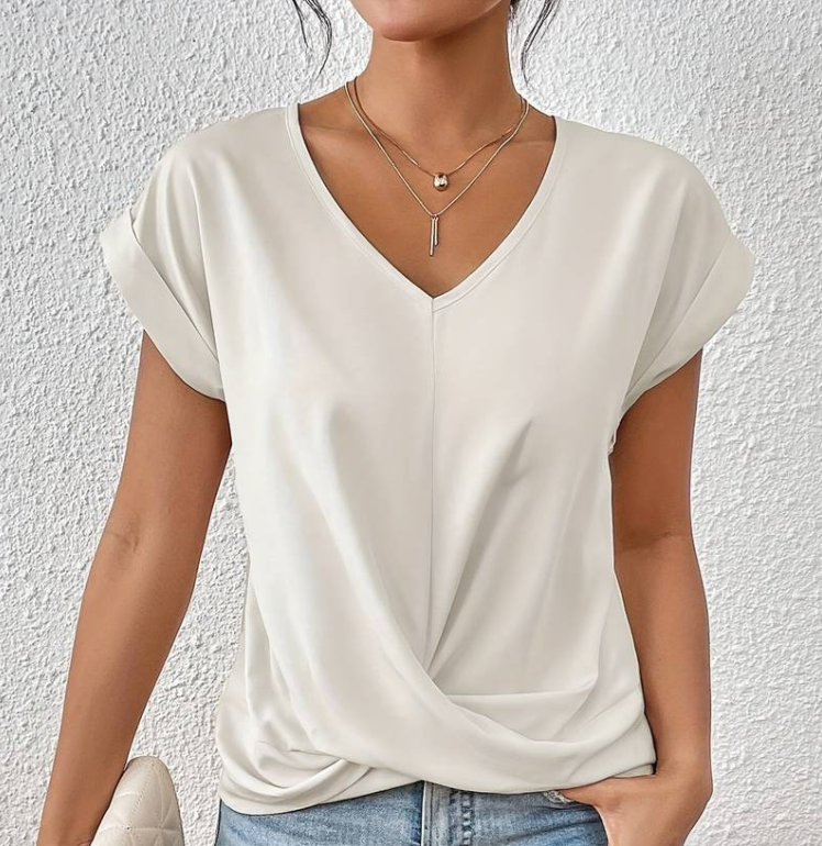 Melanie | Top elegante e comodo con scollo a V