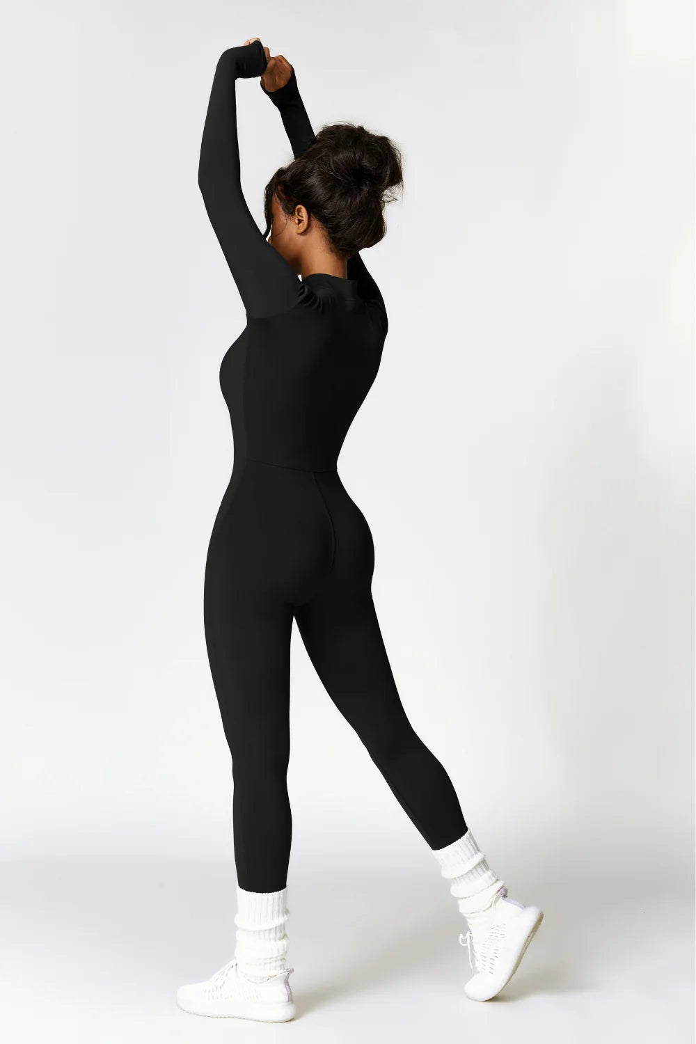Warme Winterjumpsuit Fleece Gevoerd Stretch Stof