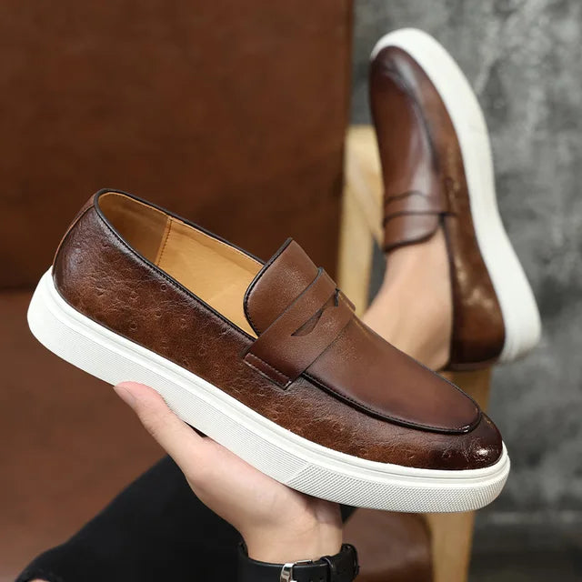 Heren Loafers Luxe Leer Zwart
