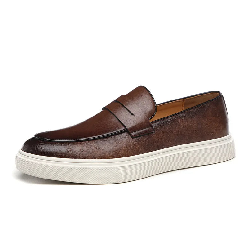 Heren Loafers Luxe Leer Zwart