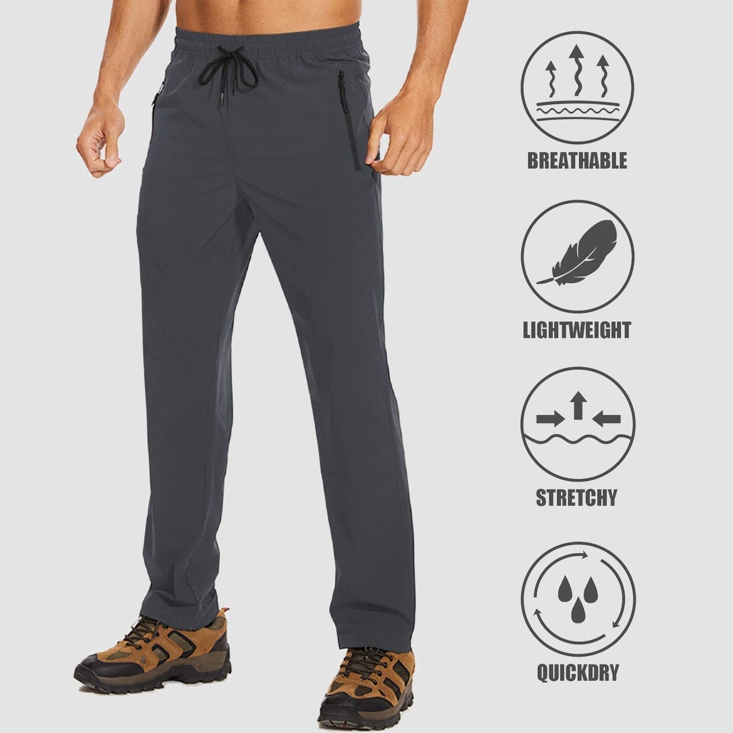 Sneldrogende Outdoorbroek Heren Stretch Broek FlexiTrek