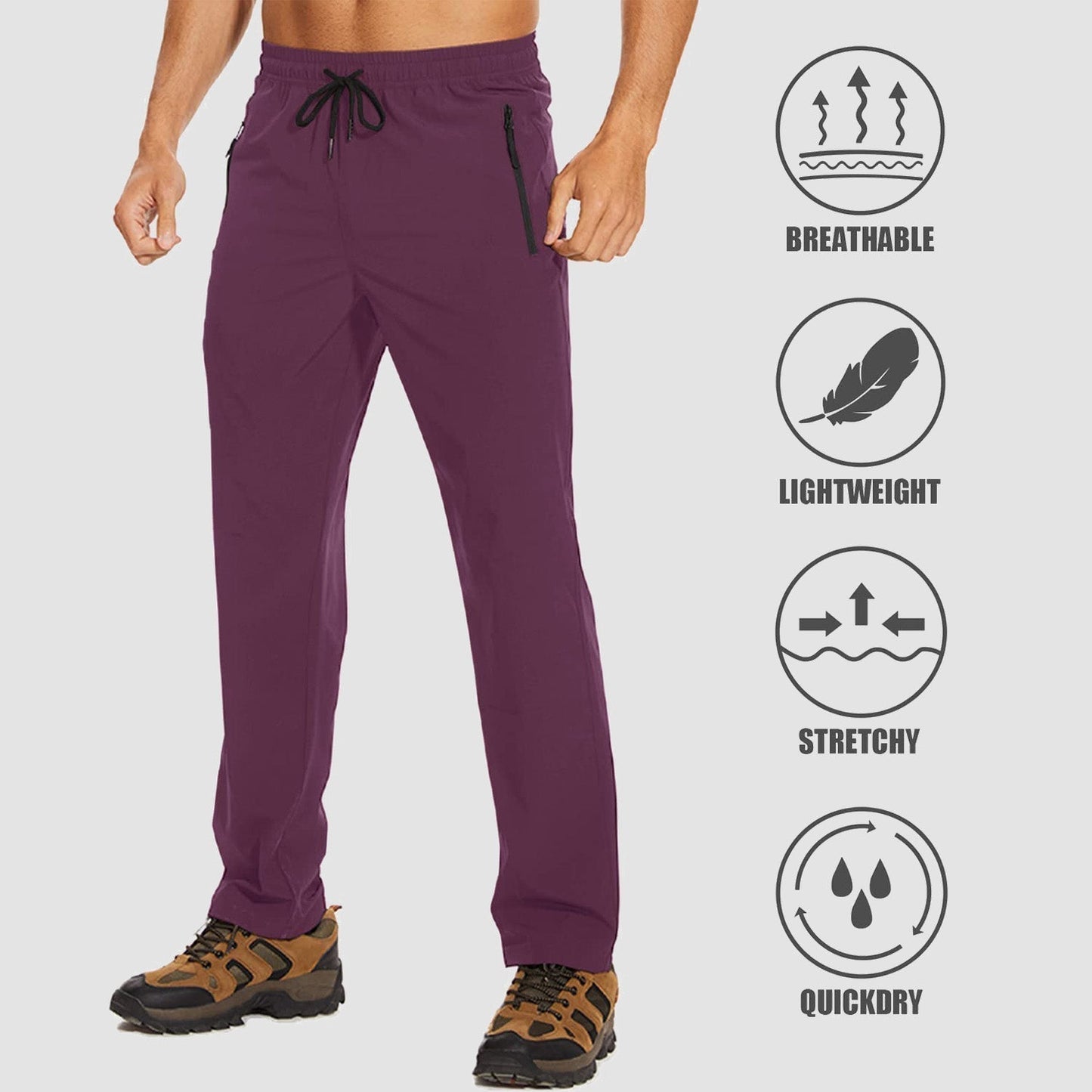 Sneldrogende Outdoorbroek Heren Stretch Broek FlexiTrek