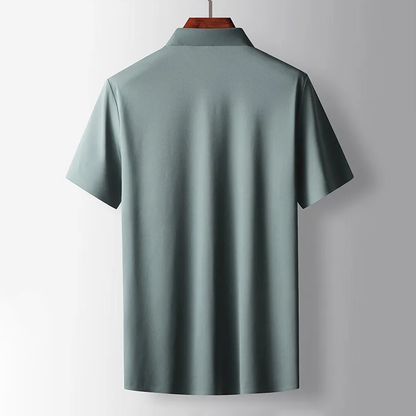 Heren Overhemd Korte Mouw – Minimalistisch Casual Shirt – Lichtgewicht Zomer Overhemd