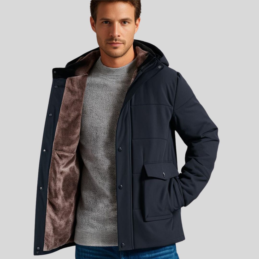 Nordfyr Heren Outdoor Winterjas met Capuchon – Fleece Gevoerd & Waterafstotend