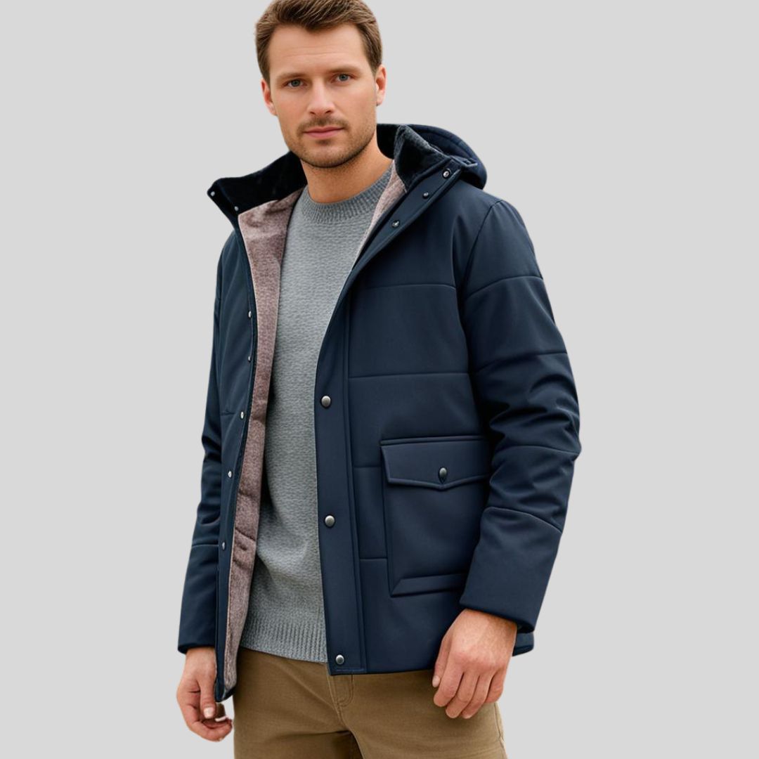 Nordfyr Heren Outdoor Winterjas met Capuchon – Fleece Gevoerd & Waterafstotend
