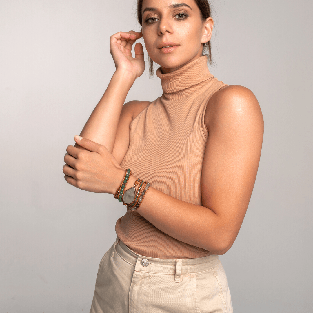 Fluoriet Armband Detoxerend met Iris Steen