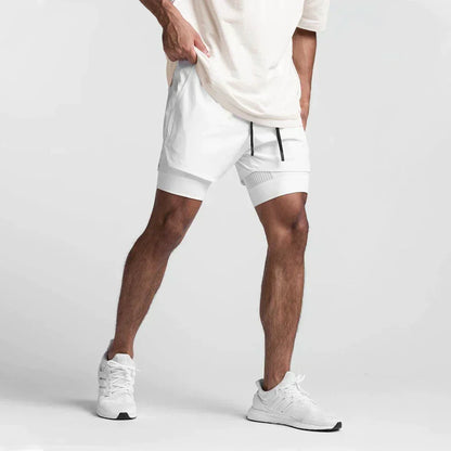 Sportshorts Met Ademend Materiaal en Zijzak voor Mannen