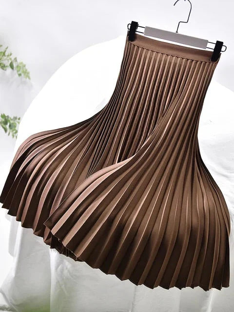 Elegante Plooirok voor Vrouwen Zwart Jurk Model