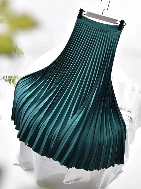 Elegante Plooirok voor Vrouwen Zwart Jurk Model