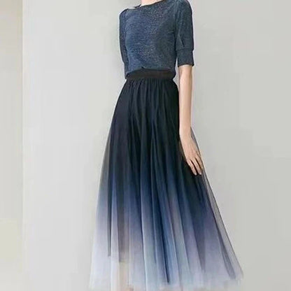 GlamorousChic Verloop Tule Midi Rok