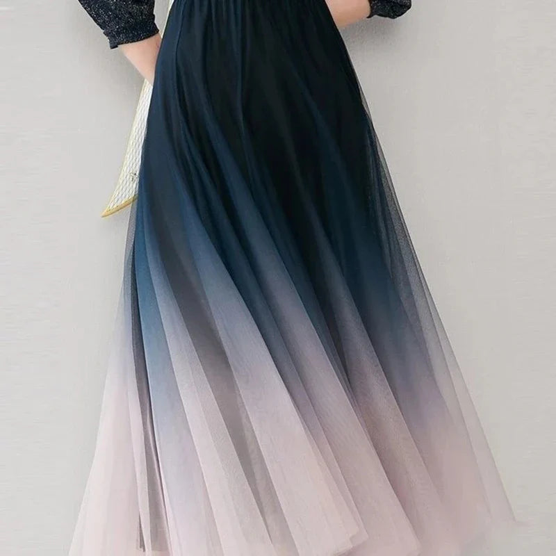 GlamorousChic Verloop Tule Midi Rok