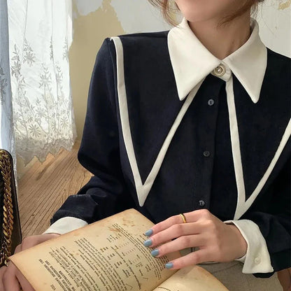 Vintage Chic Chiffon Blouse voor Tijdloze Elegantie