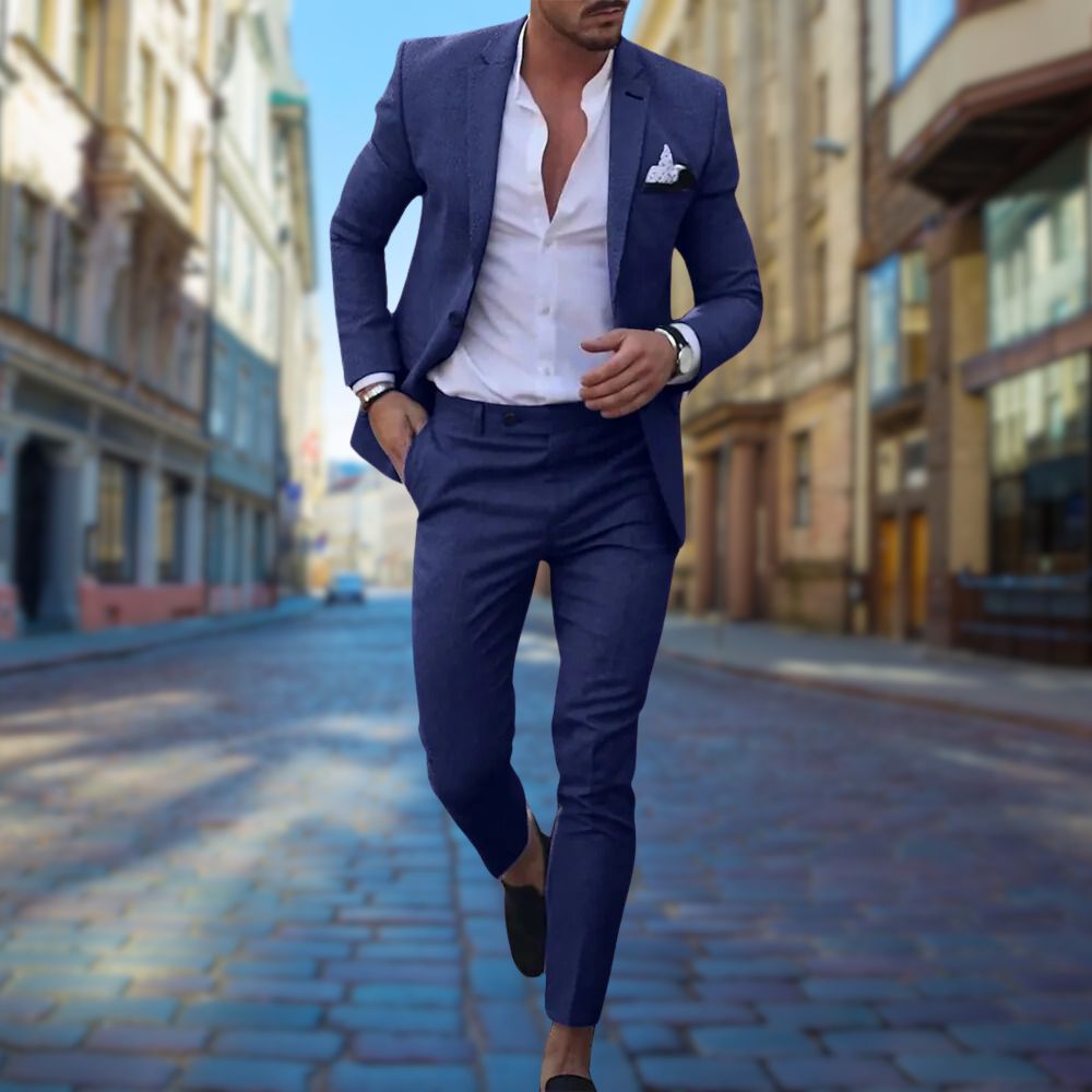 Herenpak Slim Fit Stijlvol Antraciet - Mode Vibes