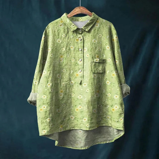Michelle | Vintage Puff Blouse met Lange Mouwen