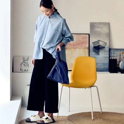Kayley C7070c Gestreepte Asymmetrische Blouse
