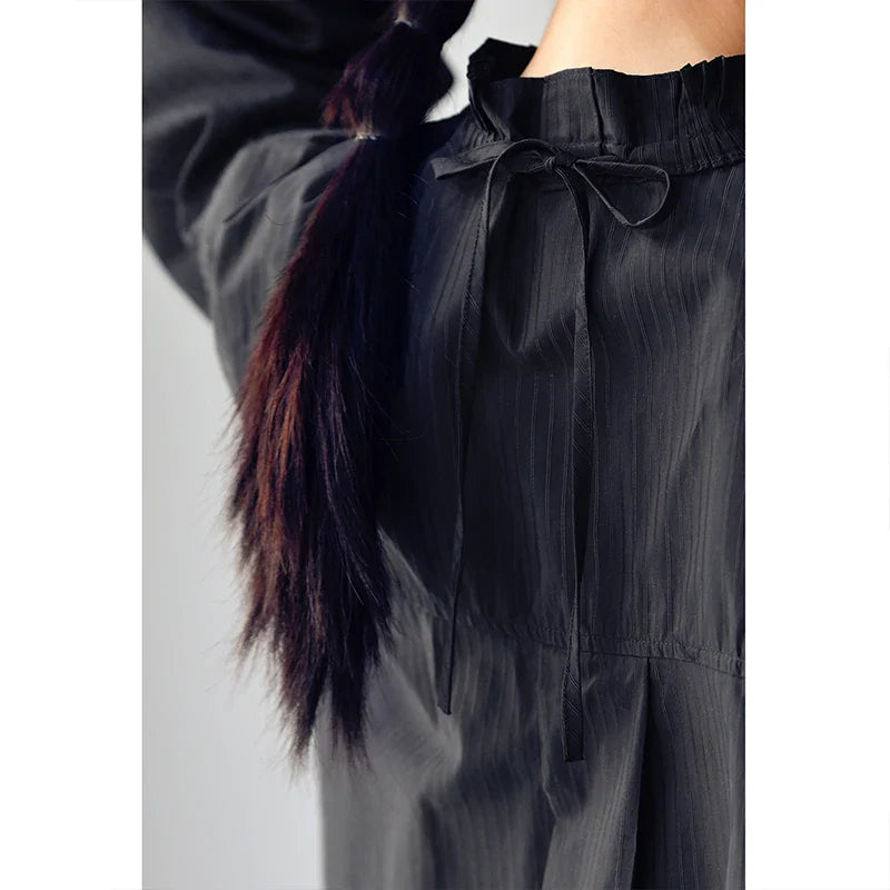 Kayley C7070c Gestreepte Asymmetrische Blouse