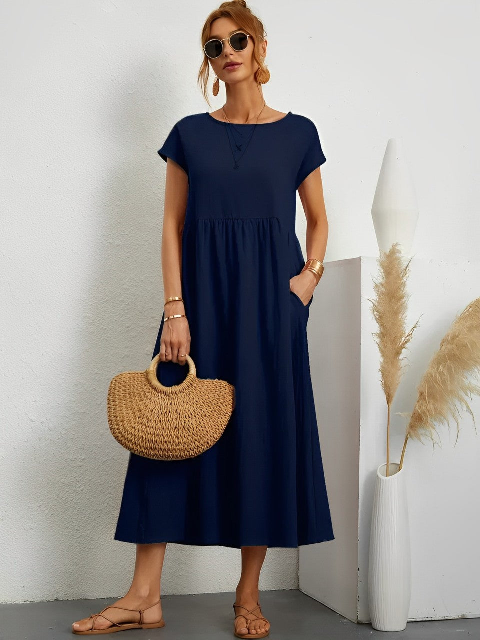 Velanora | Camille - Comfortabele Zomerjurk voor Vrouwen