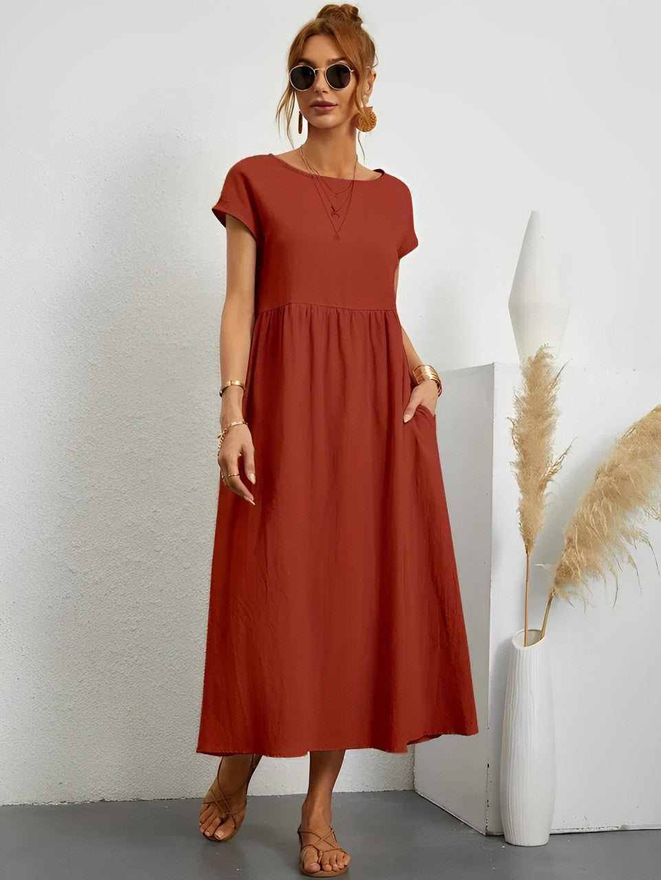 Velanora | Camille - Comfortabele Zomerjurk voor Vrouwen