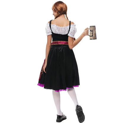 Betoverend Middeleeuws Dirndl Kostuum