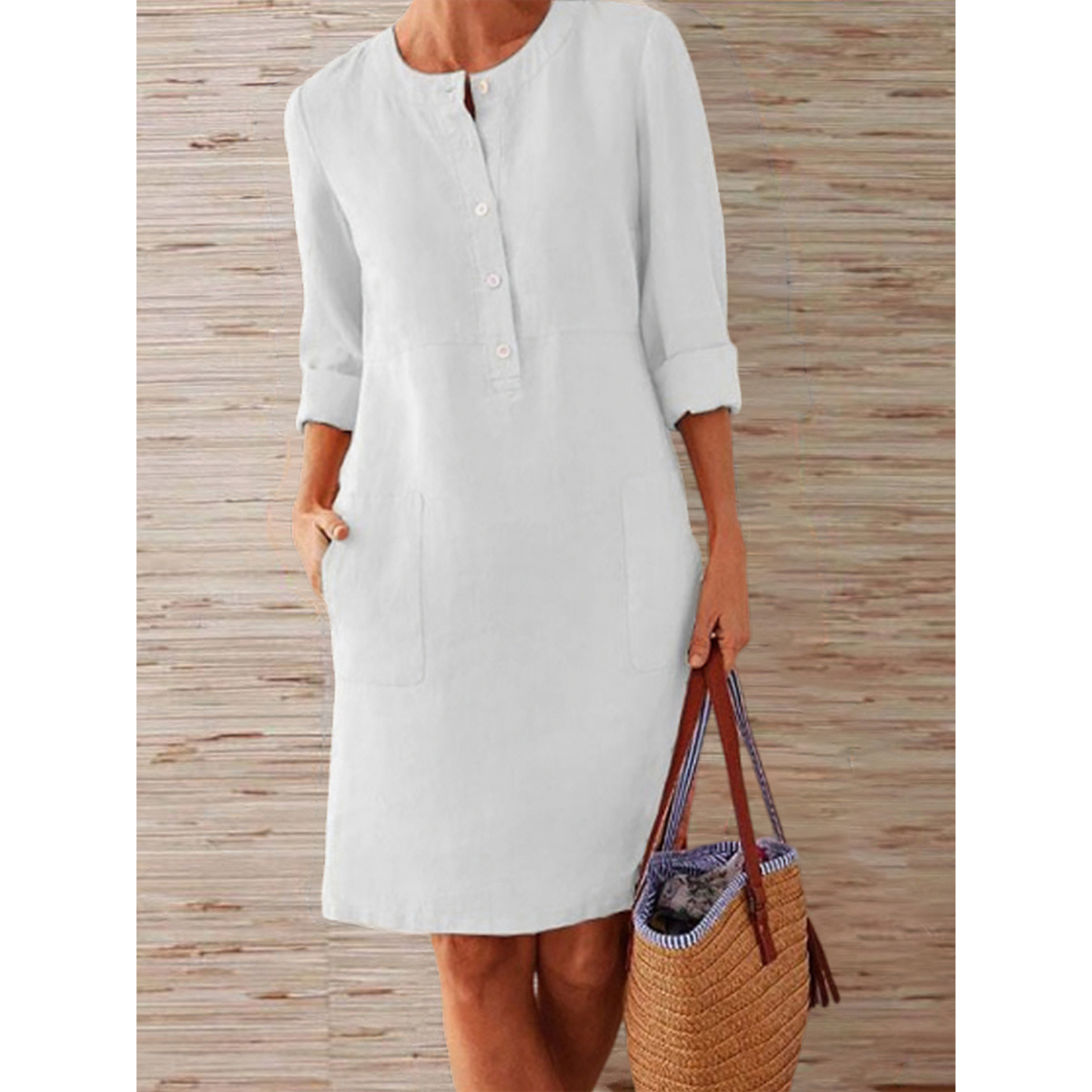 Stijlvolle Zomer Midi Jurk van LuxeDress