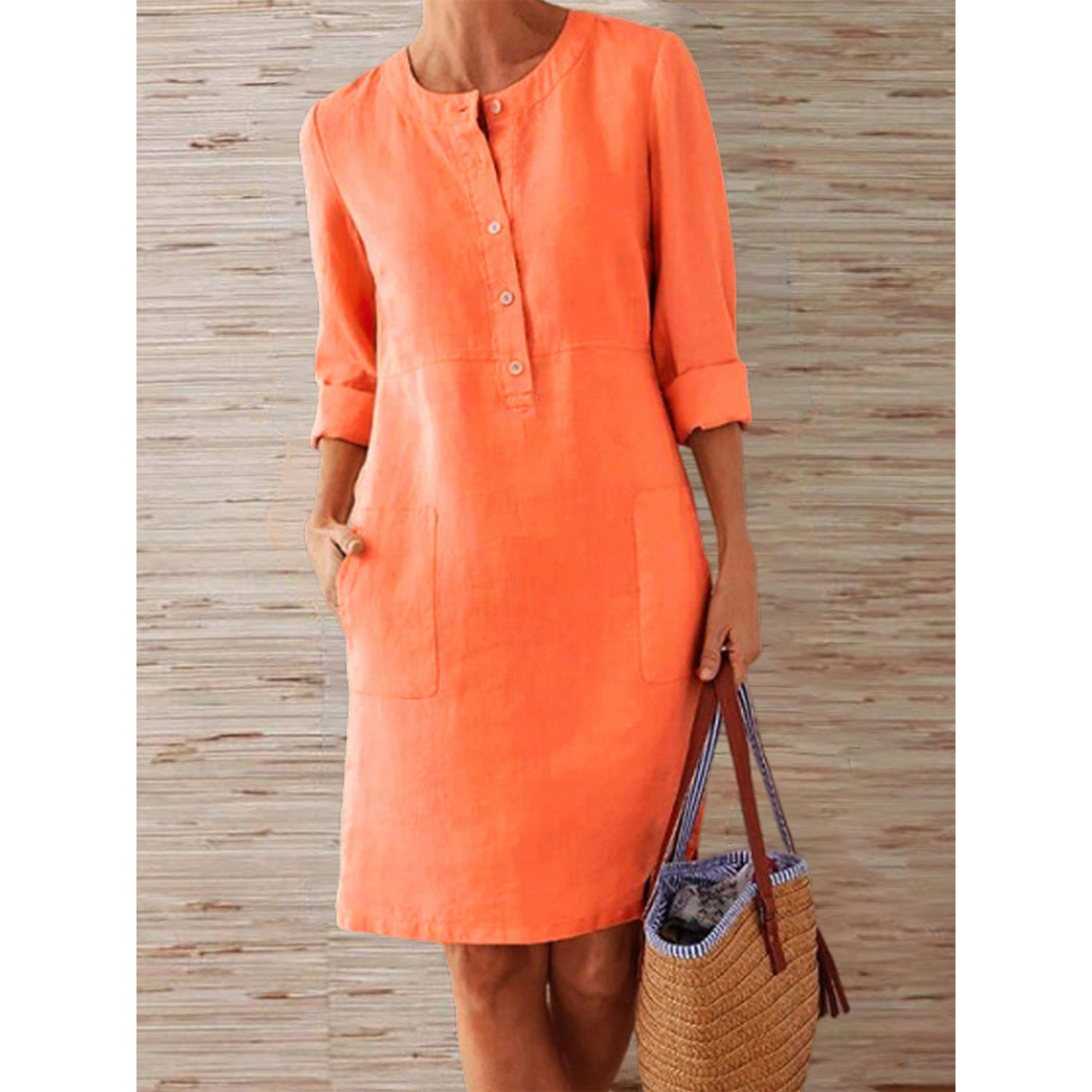 Stijlvolle Zomer Midi Jurk van LuxeDress