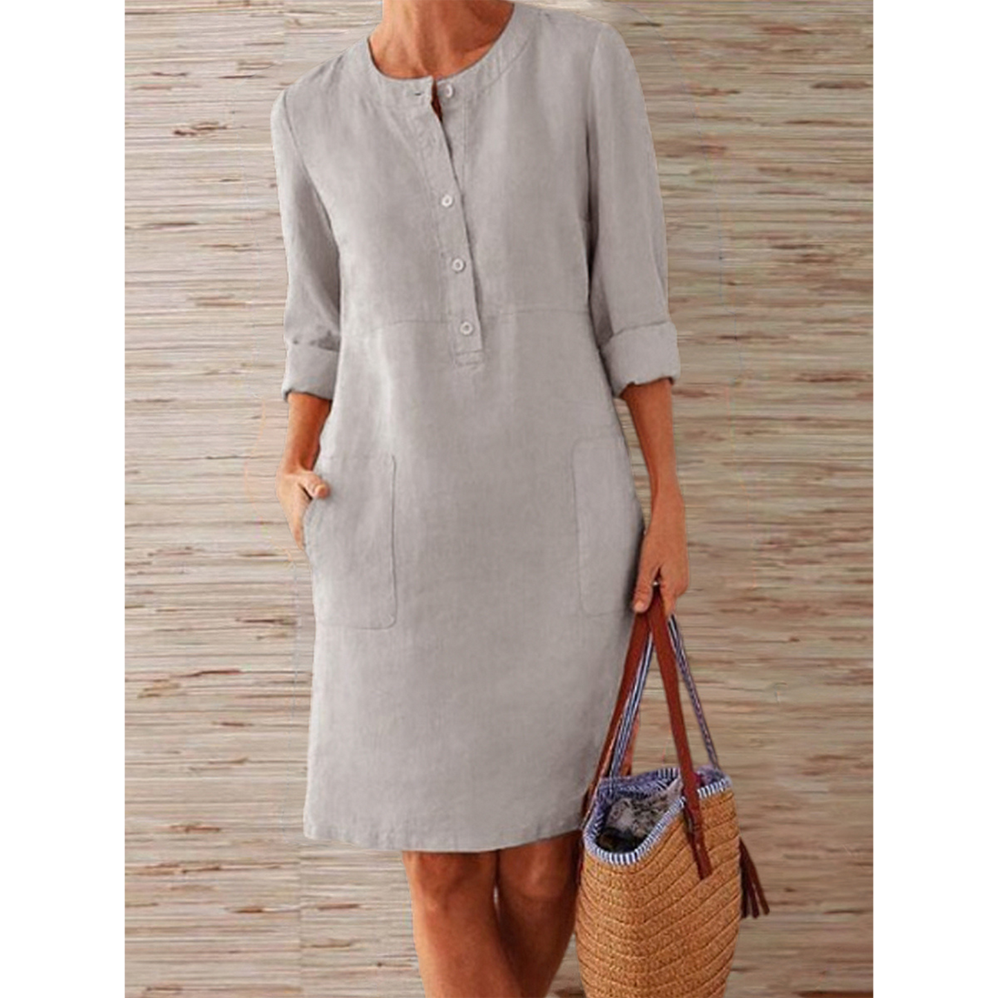 Stijlvolle Zomer Midi Jurk van LuxeDress
