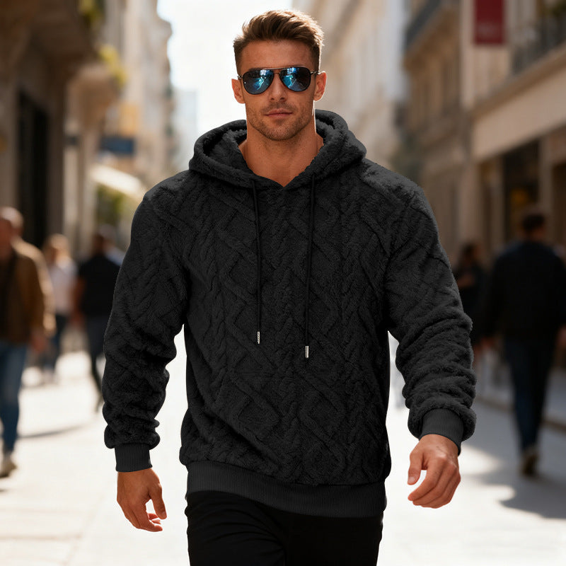 Fleece Sweater Zacht Warm Lichtgrijs Zwart Bruin
