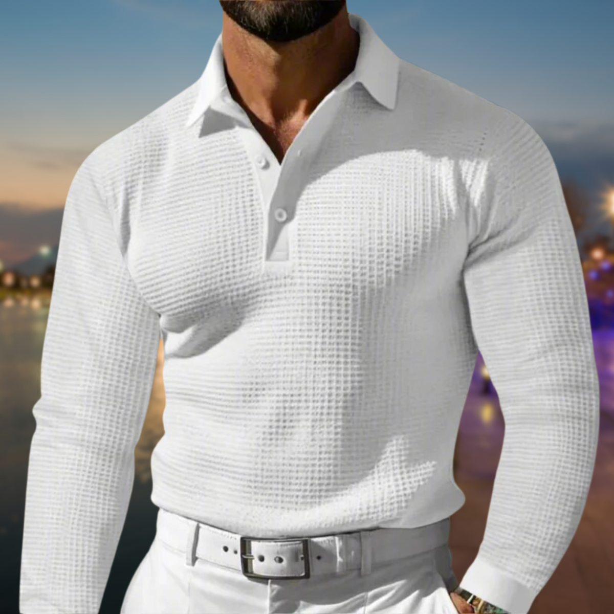 Milaan | Comfortabele en stijlvolle polosweater 5