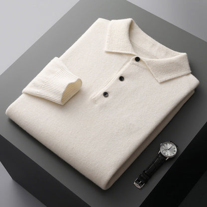 Milaan | Tijdloos poloshirt met lange mouwen 0