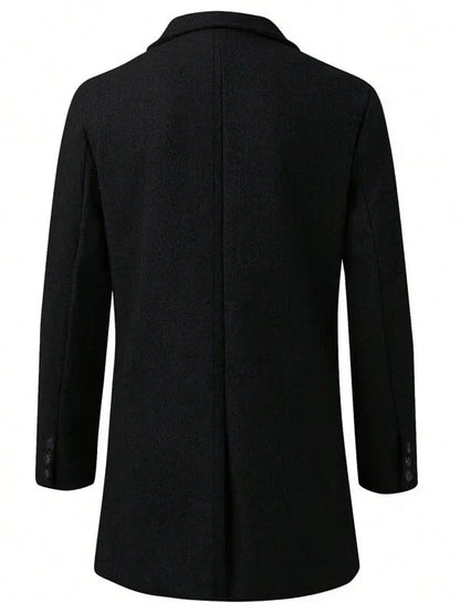 Heren Trenchcoat Bruin - Ontspannen Fit voor Herfst en Winter