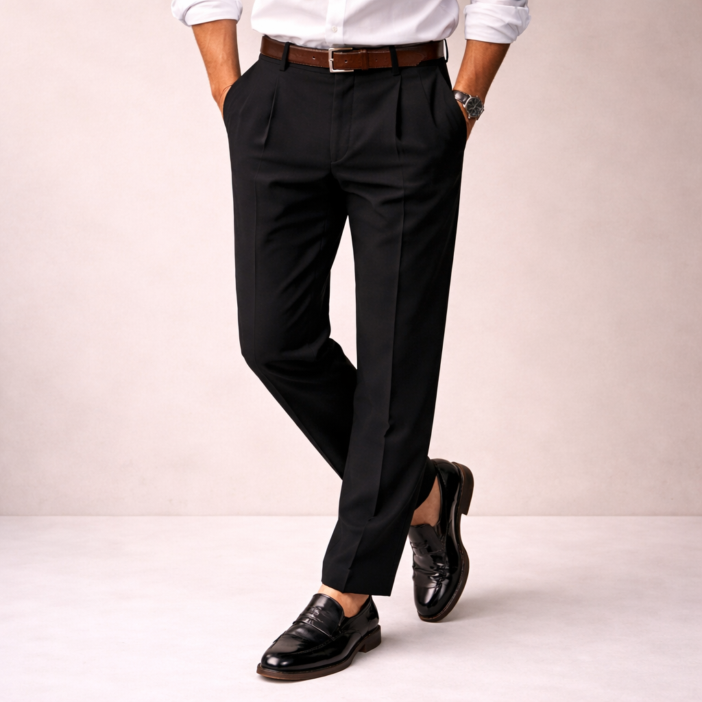 Milan | Comfortabele en elegante broek met krijtstreep 3