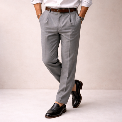 Milan | Comfortabele en elegante broek met krijtstreep 4
