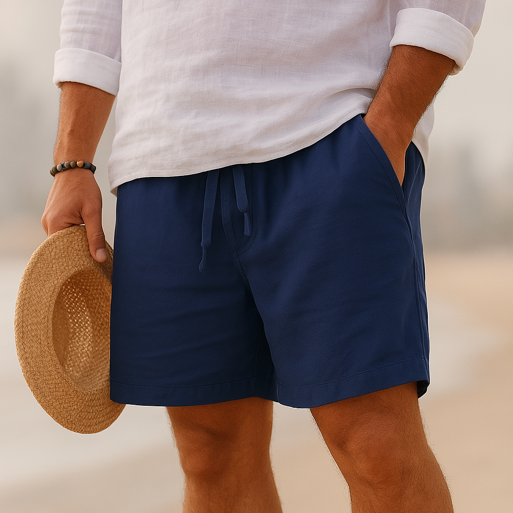 Milano | Pantaloncini da uomo in cotone e lino 3