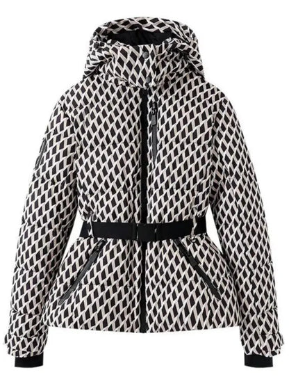 Dames Ski- en Winterjas met Tailleband Modern Design