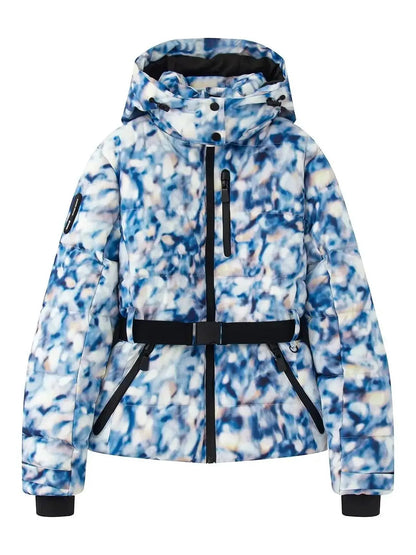 Dames Ski- en Winterjas met Tailleband Modern Design