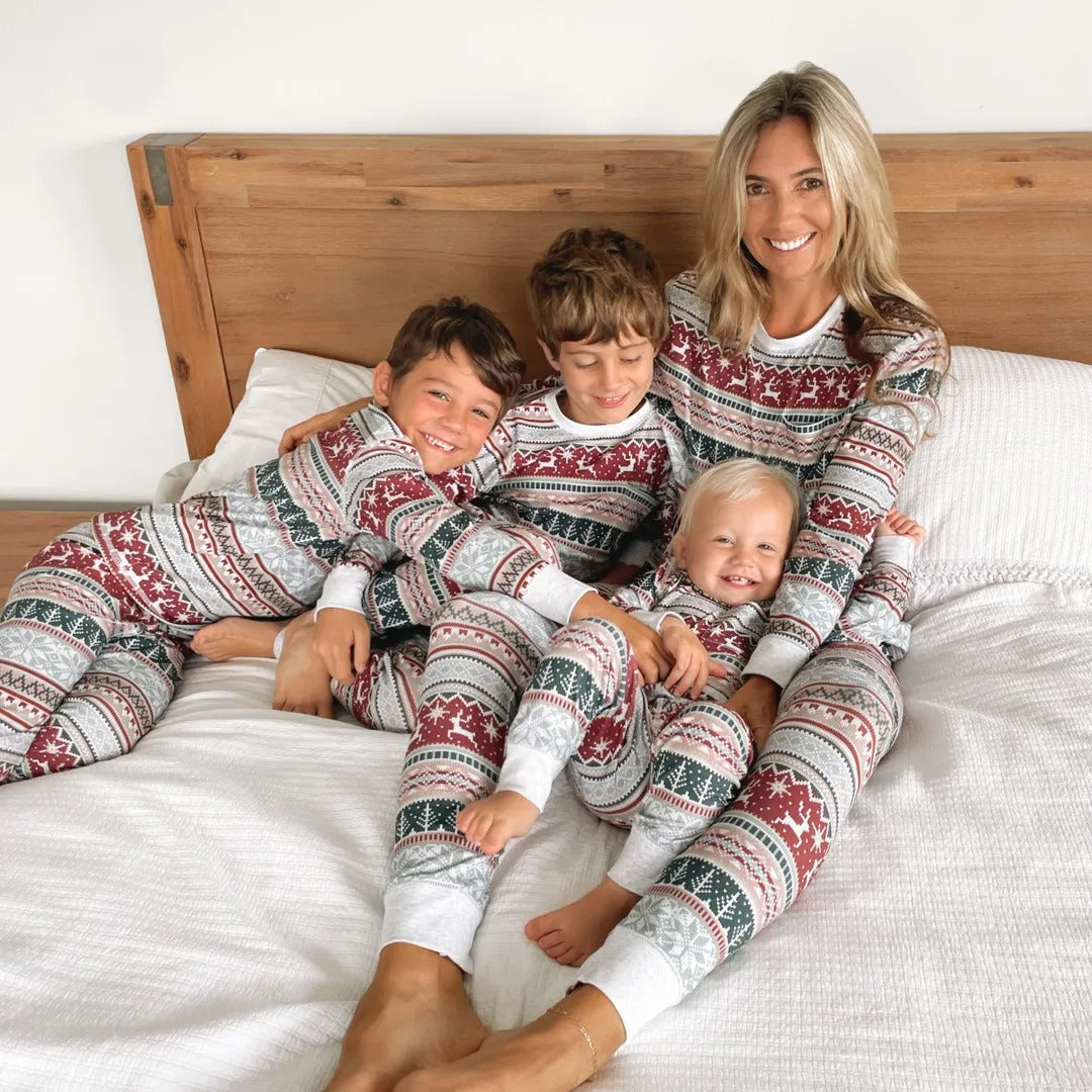 Kerst Pyjamaset Familie Warm en Comfortabel