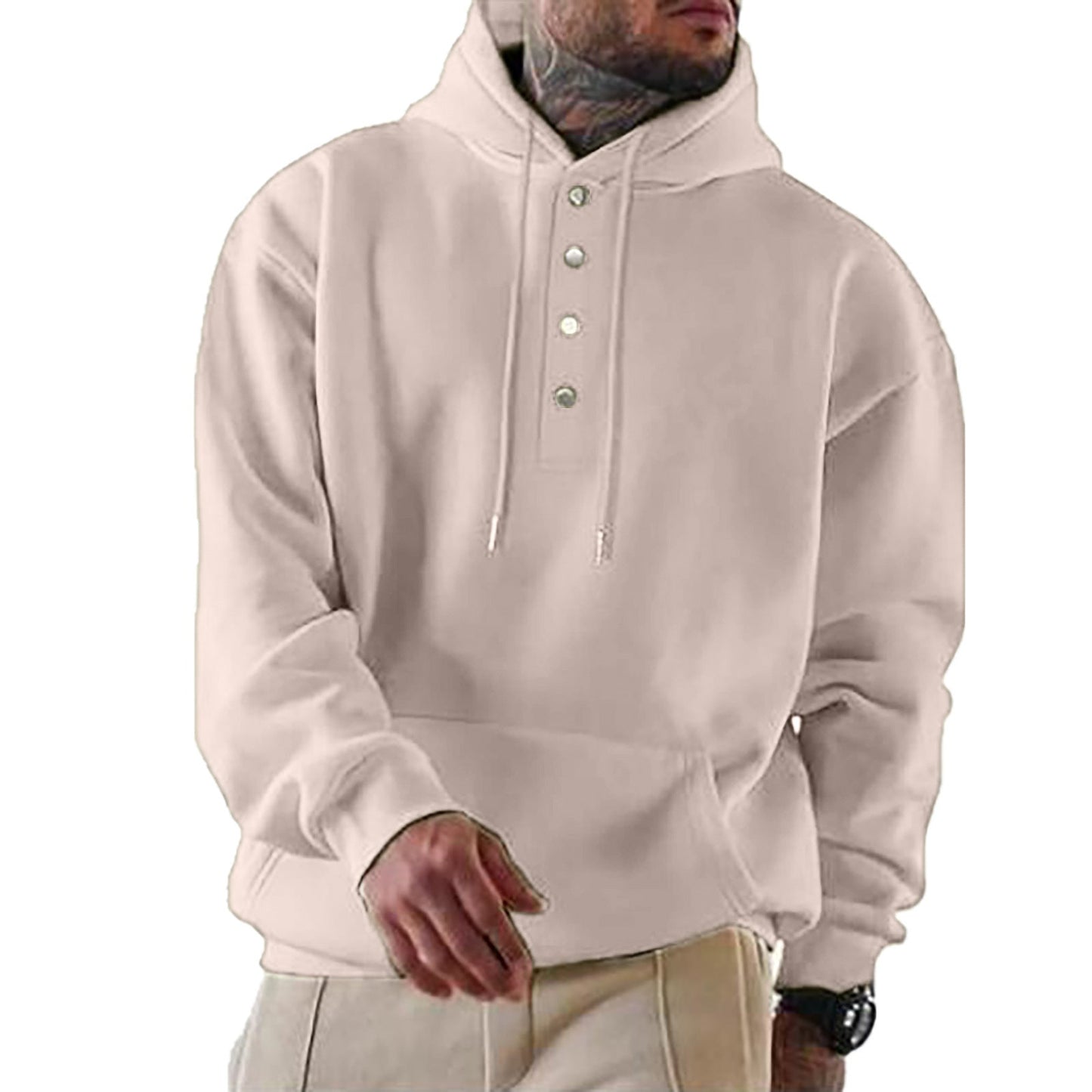 Milo Heren Hoodie | Zachte Katoenmix, Casual Snit 5