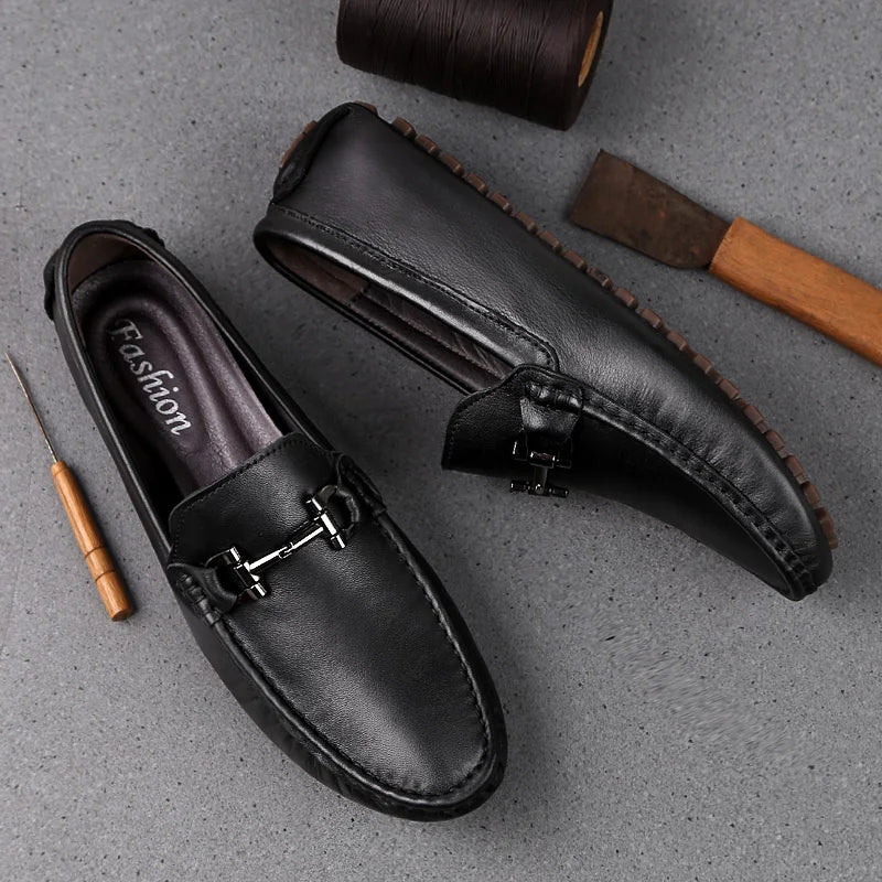 Moccasins Heren Leer Comfortabel en Stijlvol