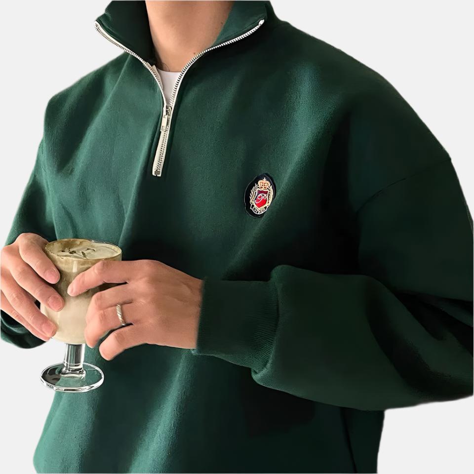 Milo Heren Sweater | Zachte Katoen-Polyester Mix, Casual 2