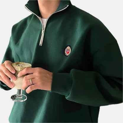 Milo Heren Sweater | Zachte Katoen-Polyester Mix, Casual 2